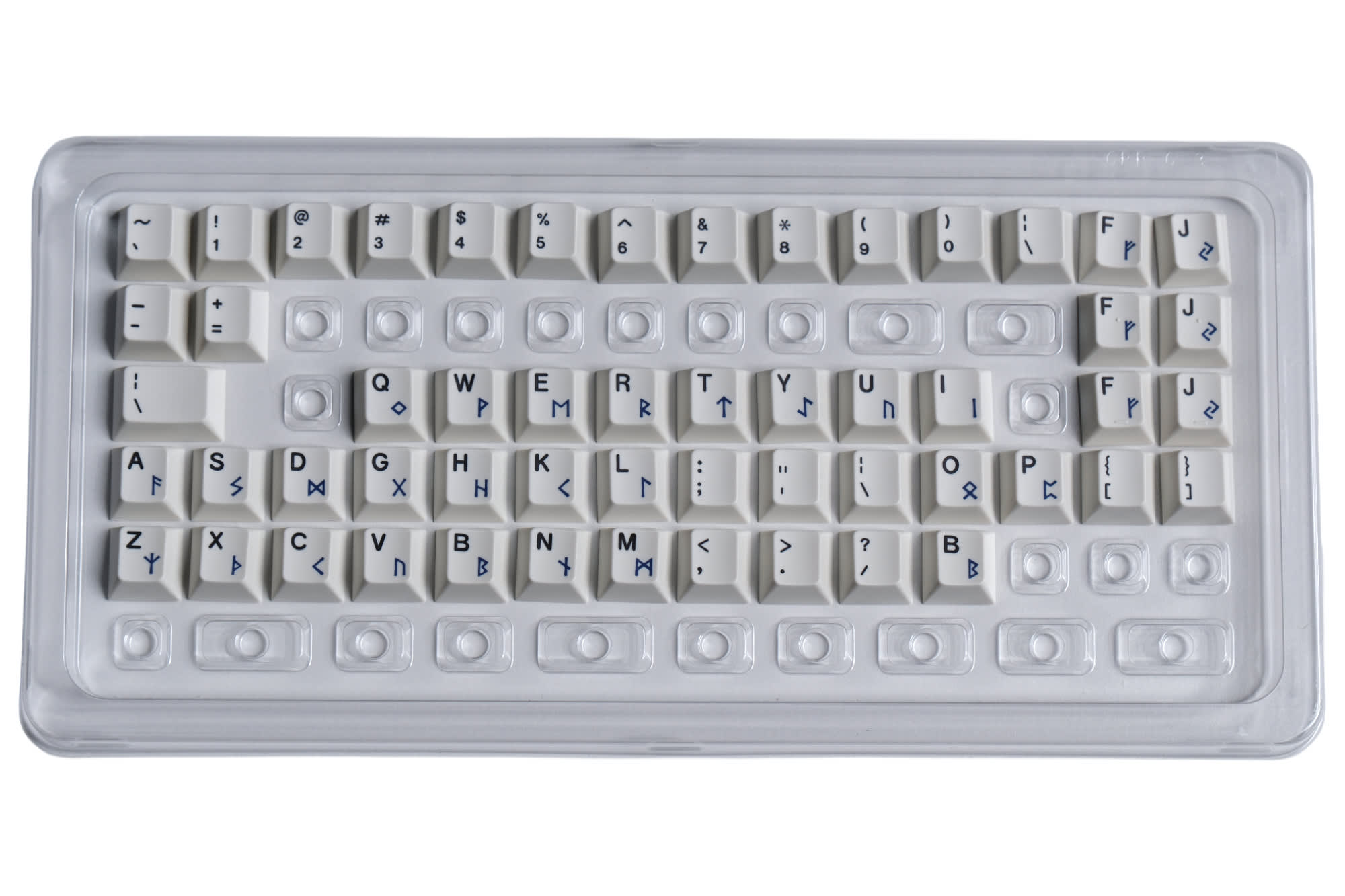 Hammerworks Alphas Runes Indigo (R6) Keycap Kit · Milktooth